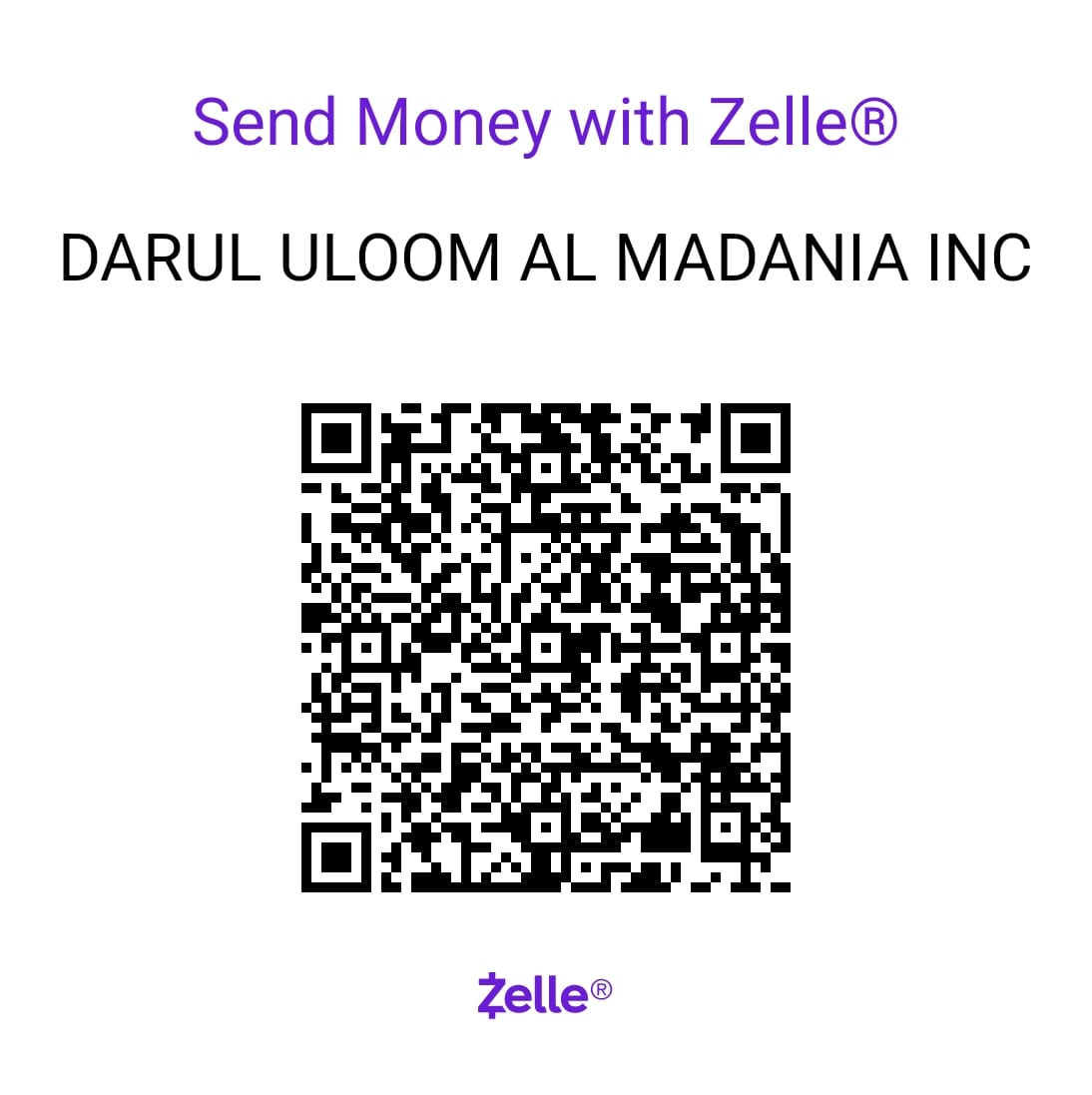 Zelle QR code